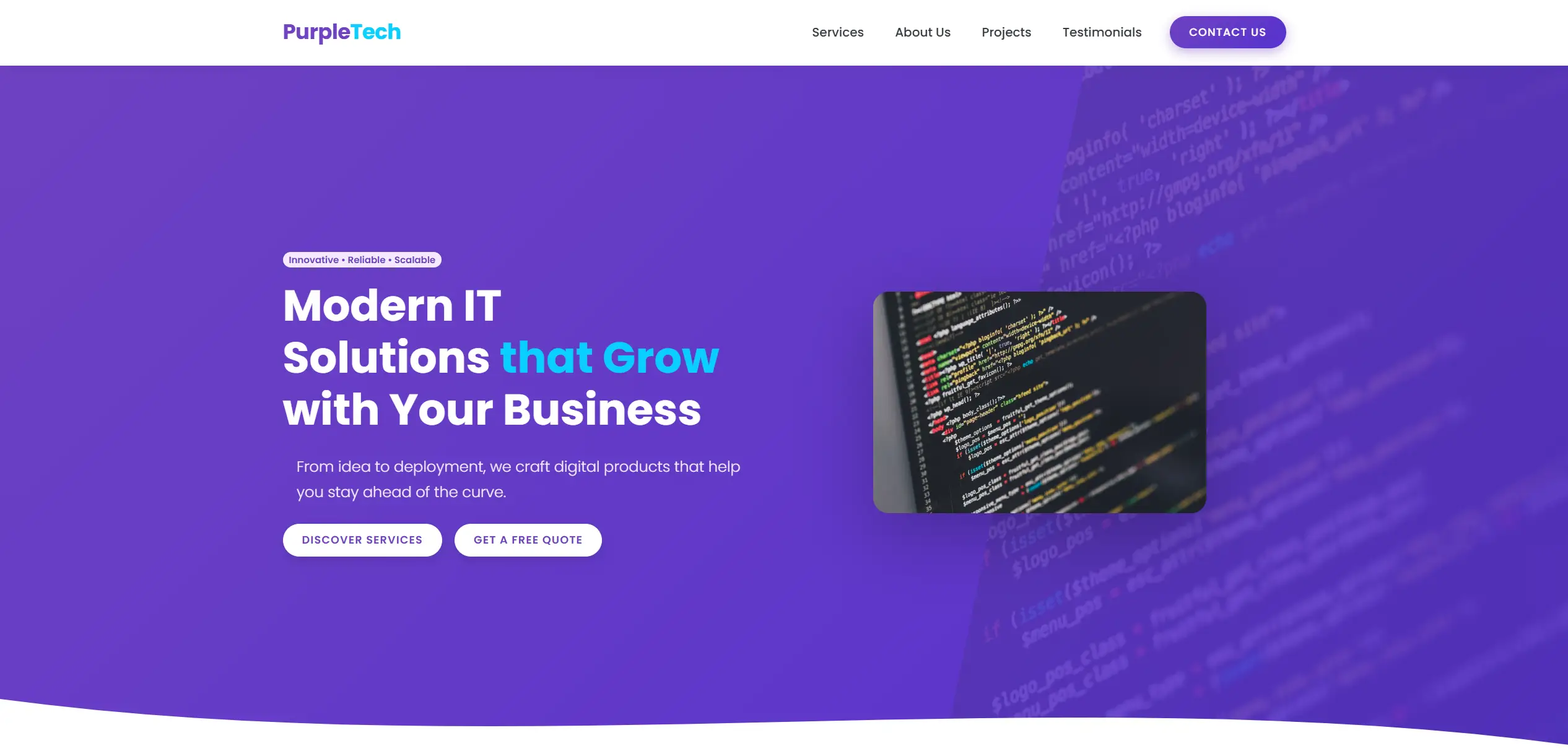 PurpleTech OnePage Bootstrap 5 Template